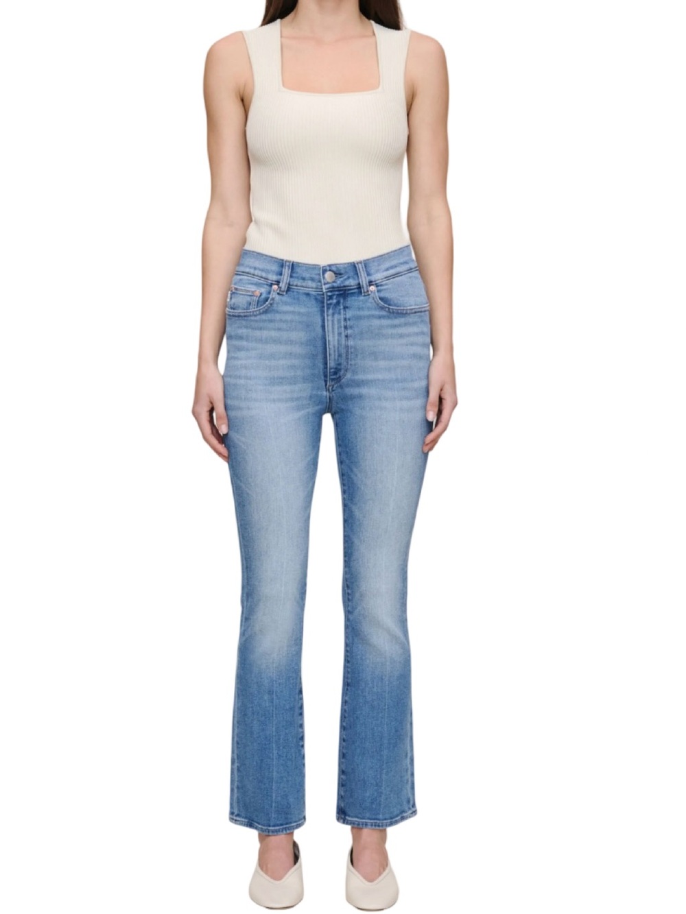 DL1961 Bridget Boot High Rise Instasculpt™ Crop Jeans Size 32 $164 MSRP